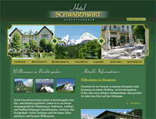 Tablet Screenshot of hotel-schwabenwirt.de